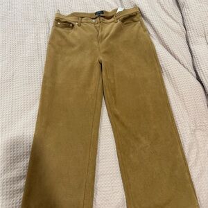 Banana Republic Ultra High-Rise Wide Leg Faux Suede pants